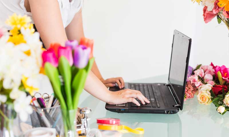 Customized florist website design by Media99