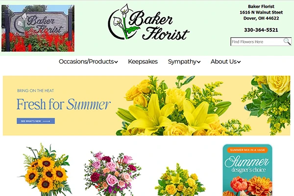 Custom Florist Website Design by Media99