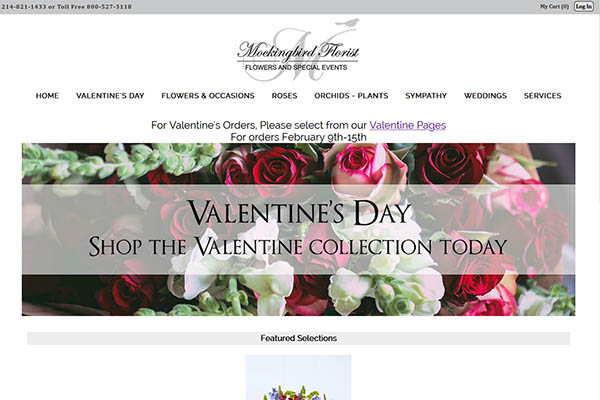 Custom Florist Website Design by Media99
