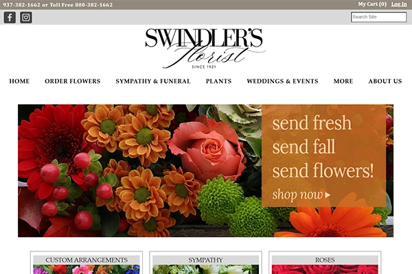 Custom Florist Website Design by Media99