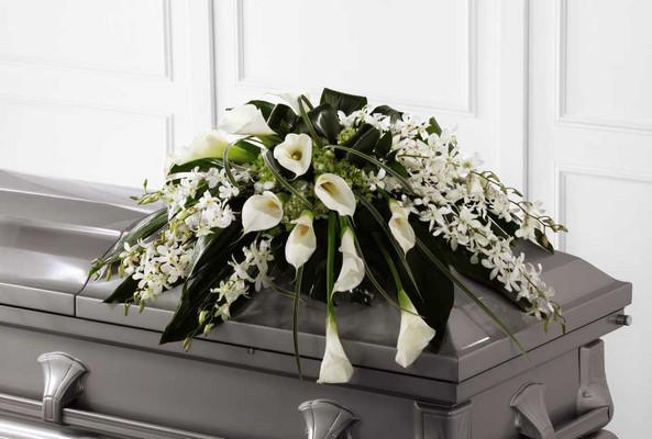 The FTD Angel Wings(tm) Casket Spray