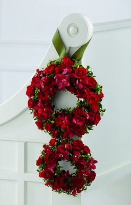 The FTD Love's Eternity Pew Arrangement