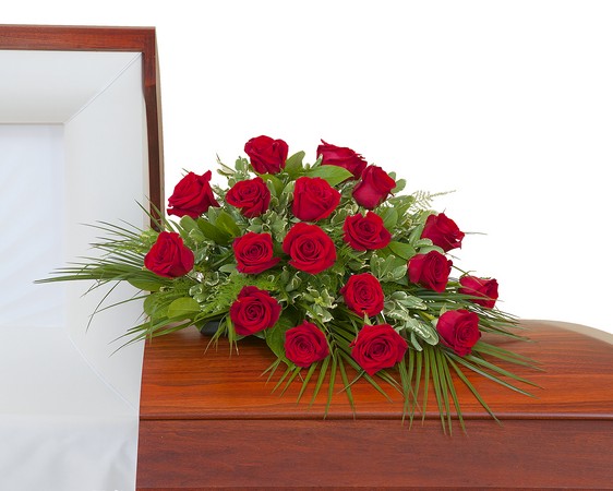 Simply Roses Casket Spray