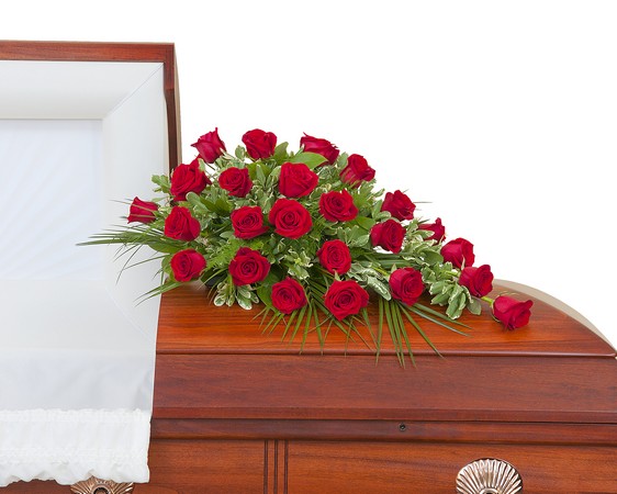 Simply Roses Standard Casket Spray