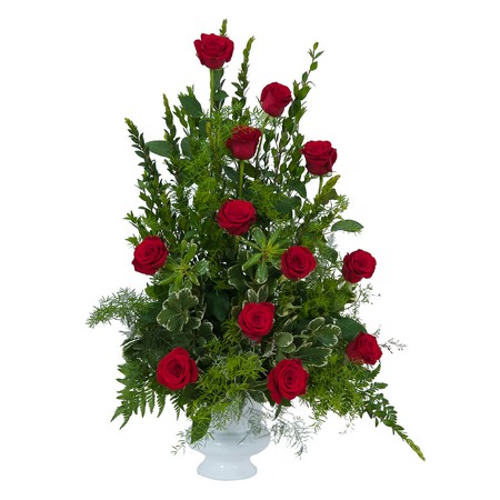 Royal Dozen Rose Urn 