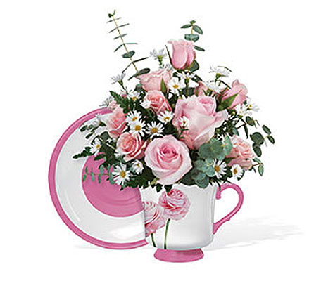 Teleflora's Radiant Ranunculus Teacup Bouquet