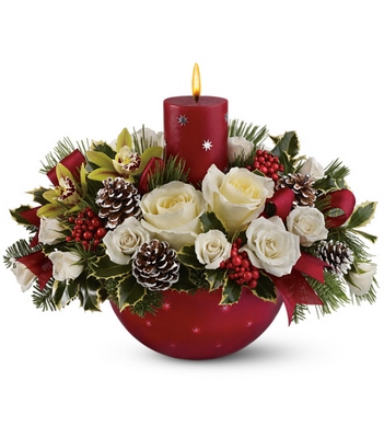 Holiday Star Bowl Bouquet-Deluxe