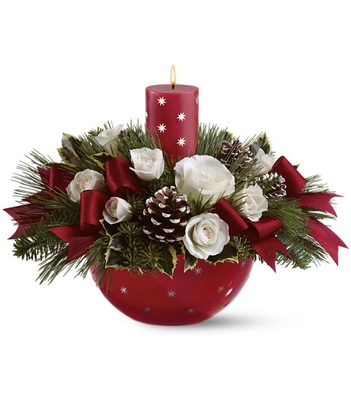 Holiday Star Bowl Bouquet