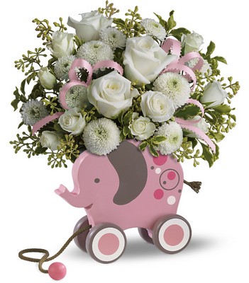 MiGi's Baby Elephant Bouquet in Pink  	 