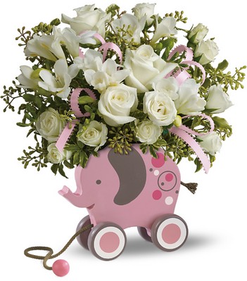 MiGi's Baby Elephant Bouquet Deluxe in Pink