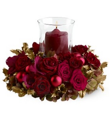 Golden Holiday Centerpiece